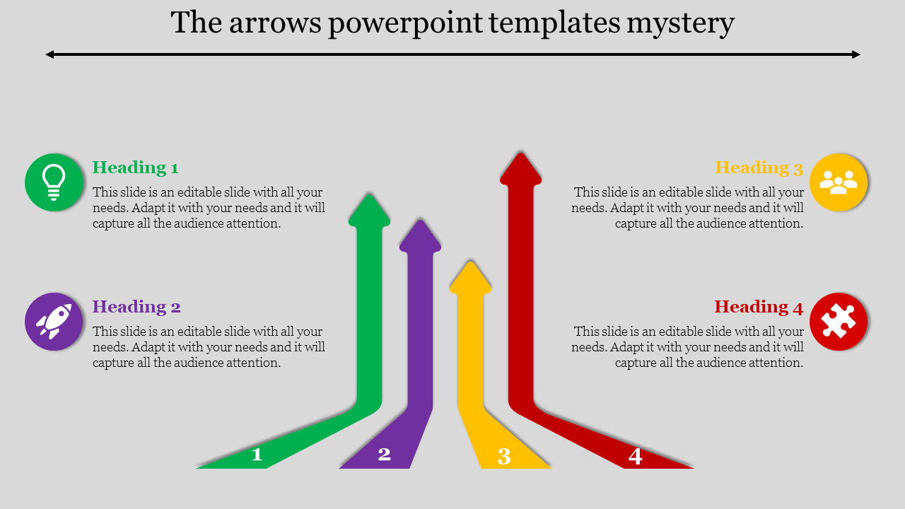 Alluring Arrows PowerPoint Templates For Presentation
